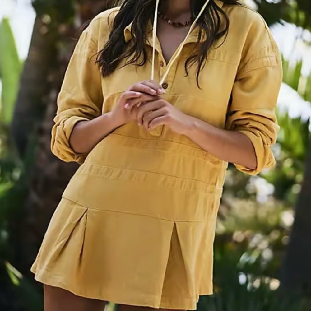 FREE PEOPLE CHECKIN IN MINI DRESS